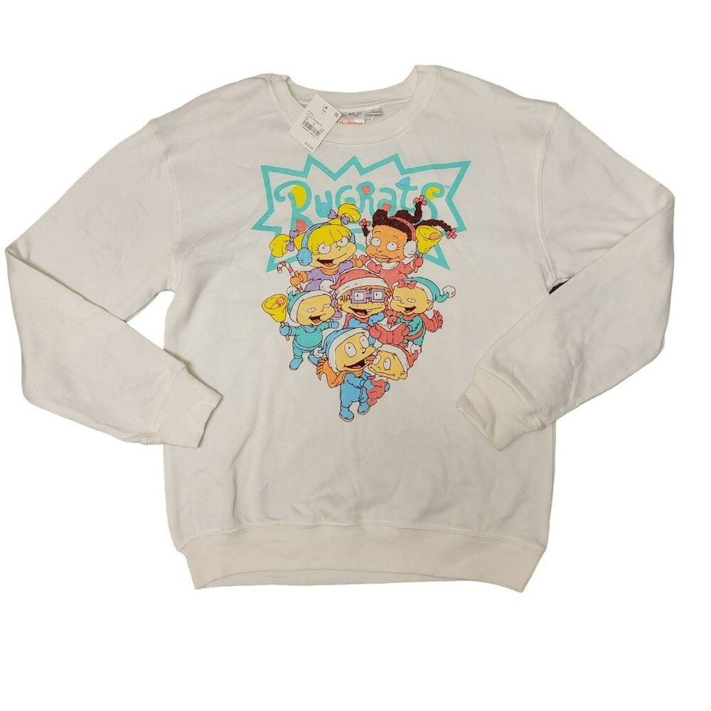 Nickelodeon Rugrats Pullover Sweatshirt Longsleeve White Women's S